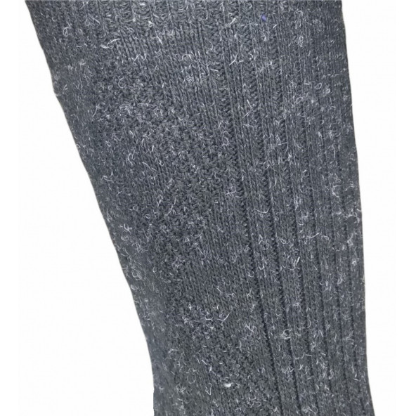 6 ADET ERKEK BÜYÜK NUMARA AYAĞI SIKMAYAN ÖZEL LASTİKLİ LAMBSWOOL ( KOYUN YÜNÜ ) TERMAL ÇORAP - 4