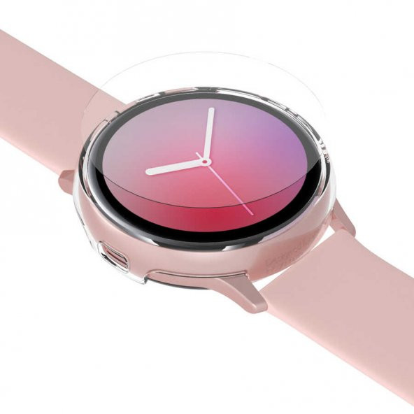 Samsung Galaxy Watch Active 2 44mm Ekran Kavislerine Uyumlu 1-1 Tam Kaplama Ekran Koruyucu - 7