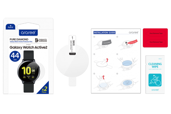 Samsung Galaxy Watch Active 2 44mm Ekran Kavislerine Uyumlu 1-1 Tam Kaplama Ekran Koruyucu - 11