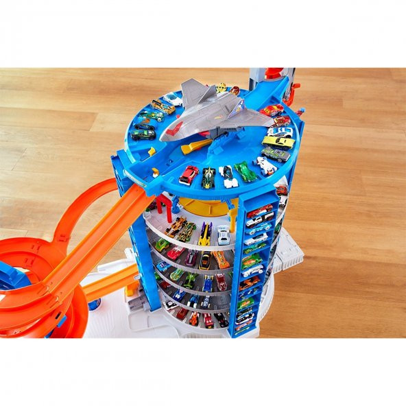 Hot Wheels Ultimate Mega Garaj Dev Kule En Büyük Boy Hot Wheels Mega Garaj Oyun Seti - 10
