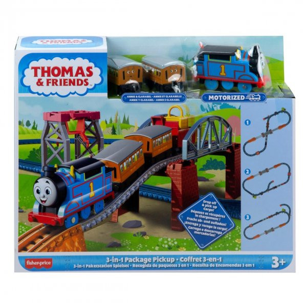 Orjinal Fisher Price Thomas ve Arkadaşları 3 ü 1 Arada Kargo Macerası Thomas & Friends TrackMaster HGX64