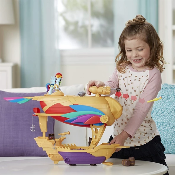 My Little Pony Rainbow Dash in Korsan Gemisi Büyük Kız Çocuk Oyun Seti - 2