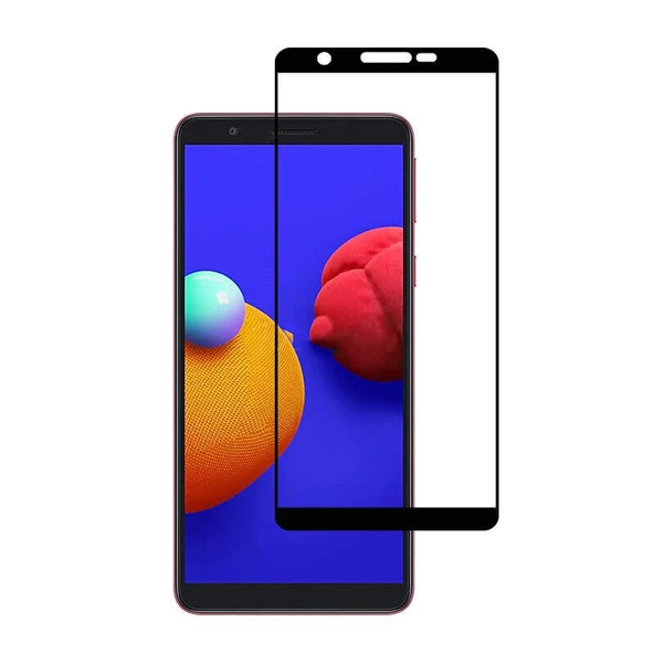 Galaxy A01 Core Kenarları Kırılmaya Dayanıklı Cam Ekran Koruyucu