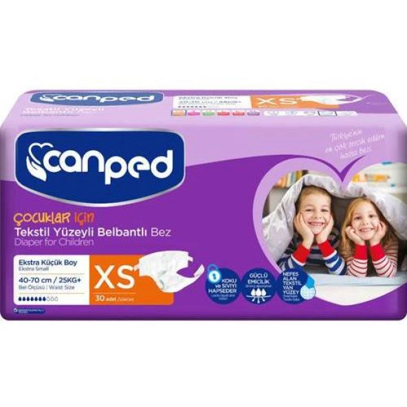 Canped Belbantlı Hasta Bezi XS 30 ADET