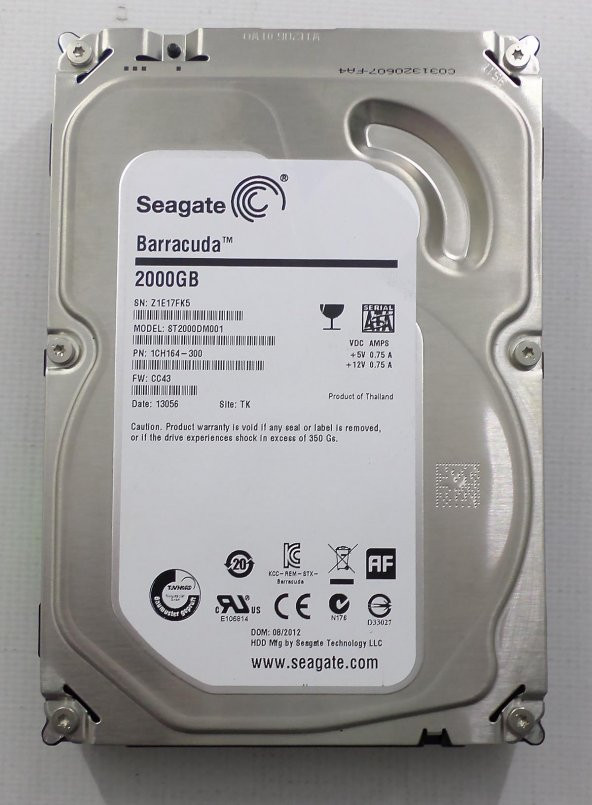 Seagate Barracuda ST2000DM001 2 TB 3.5 HARDDİSK - Resim 1