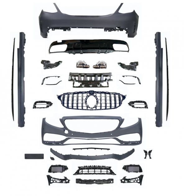 MERCEDES C SERİSİ W205 MAKYAJLI C63 AMG BODY KİT 2014-2021