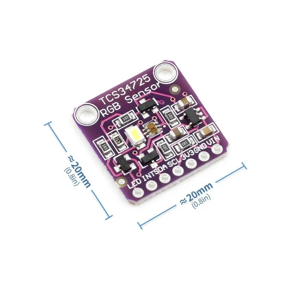 TCS34725 Renk Sensör Modülü Color Sensor RGB Recognition - 1