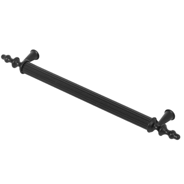 10 Adet Ovacık Mobilya Mutfak Dolap Çekmece Dolabı Kapak Metal Siyah Kulpu Kulbu Kulpları 128 Mm - 4
