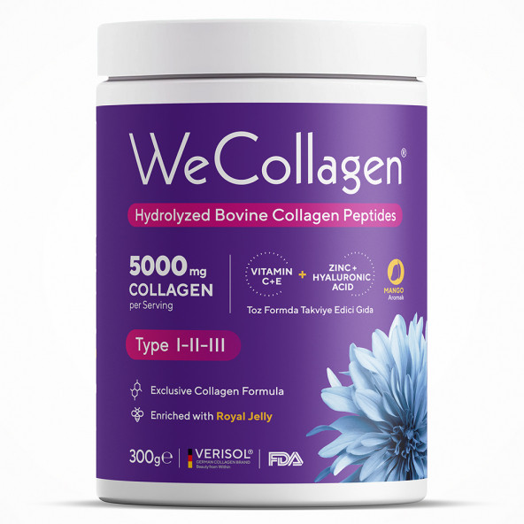 WeCollagen Tıp 1-2-3 toz kolajen 300 gr