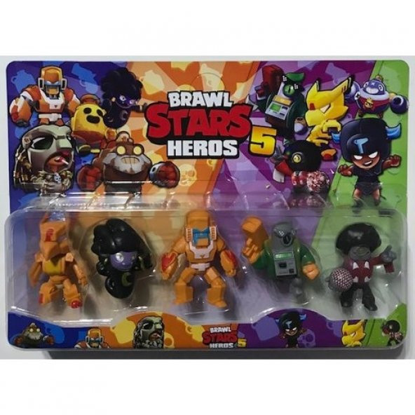 Brawl Stars Braw Stars 5 li Figürlü Oyuncak Seti - 1