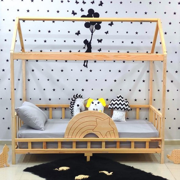 Markaawm Ahşap Çocuk Karyola 90x190 Bebek Montessori Yatak - 3