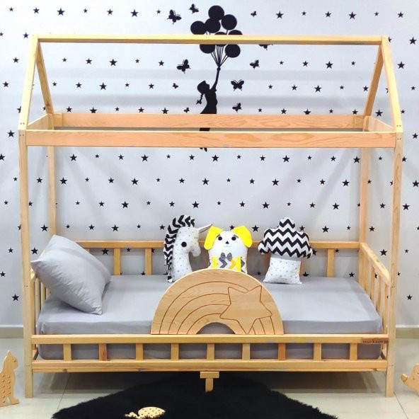 Markaawm Ahşap Çocuk Karyola 90x190 Bebek Montessori Yatak - 6