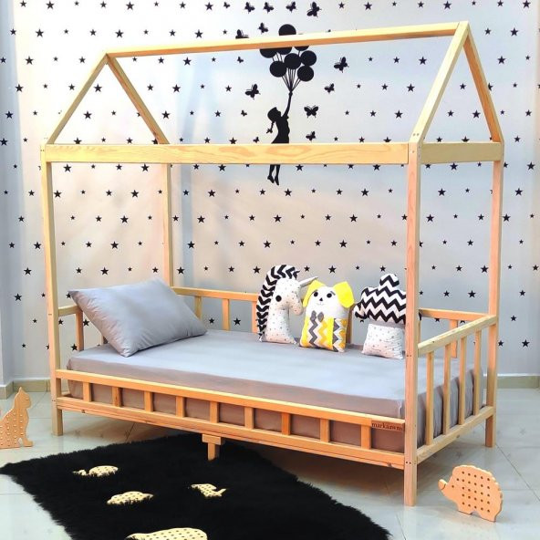 Markaawm Ahşap Çocuk Karyola 90x190 Bebek Montessori Yatak - 8