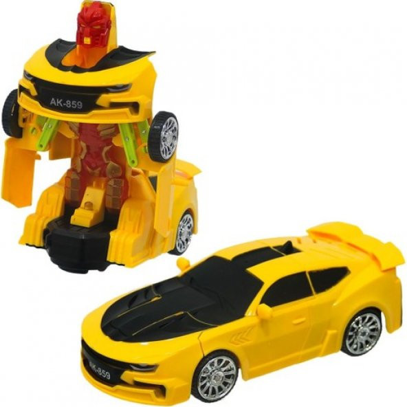 Can Oyuncak Robota Dönüşen Transformers Pilli Araba - 1