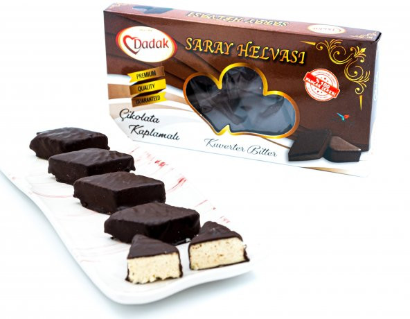 Dadak Lokum ve Kuruyemiş Çikolata Kaplamalı Saray Helvası 170Gram