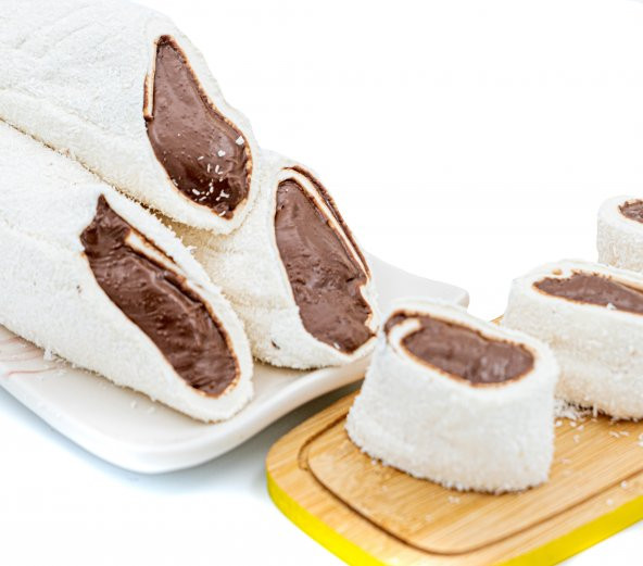 Dadak Lokum ve Kuruyemiş Hindistan Cevizi Kaplamalı Çikolata Dolgulu Lokum 1Kg - 2