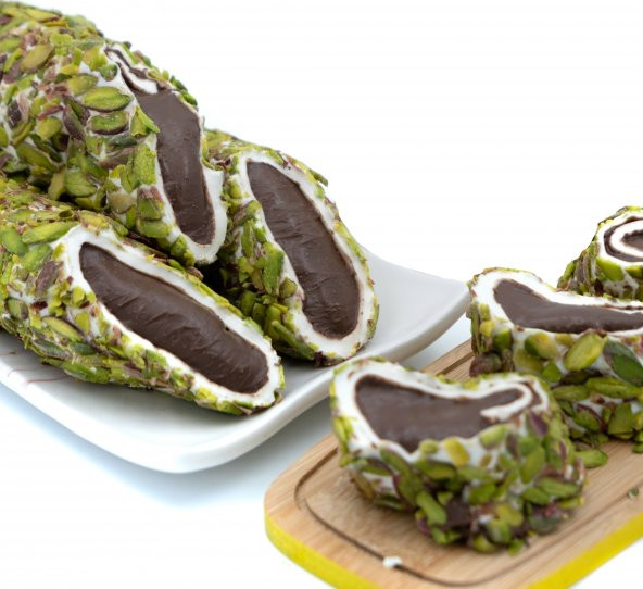 Dadak Lokum ve Kuruyemiş File Antep Fıstığı Kaplamalı Çikolata Dolgulu Lokum 500Gram - 2
