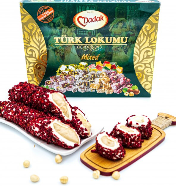 Dadak Lokum ve Kuruyemiş Zereşk Üzüm Kaplamalı Fındık Kremalı Lokum 1Kg - 3