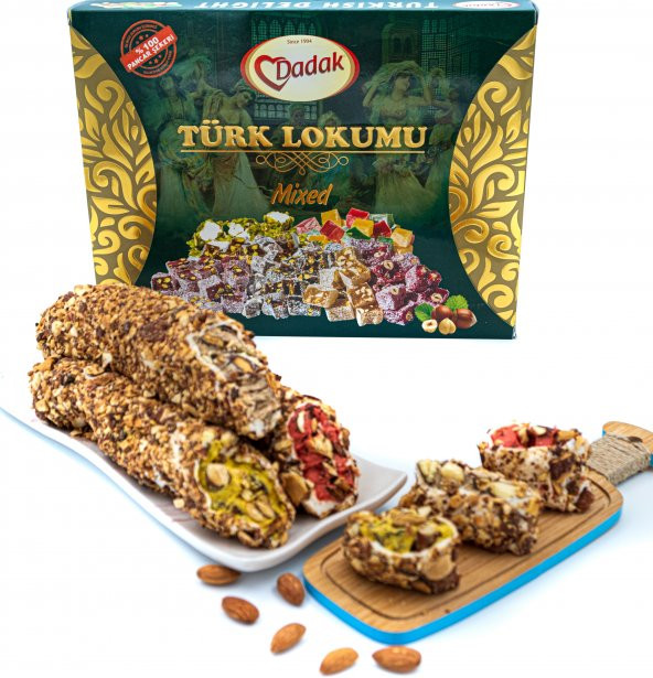 Dadak Lokum ve Kuruyemiş Bademli Atom Lokum 250 Gram - 3