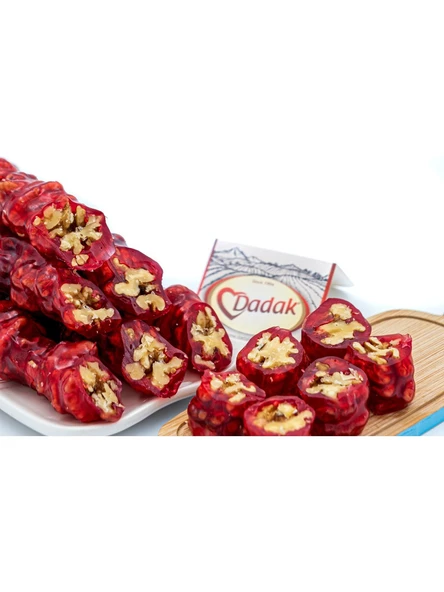 Dadak Lokum ve Kuruyemiş Narlı Cevizli Sucuk 2Kg - Resim 3