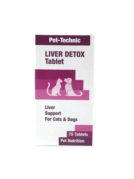 Pet-Technic Liver Detox Kedi Köpek Karaciğer Desteği 75 Tablet