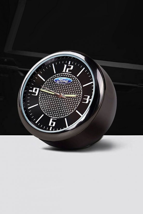 Ford Torpido Üstü Saat Markalı  Reflektörlü Akrep&Yelkovan