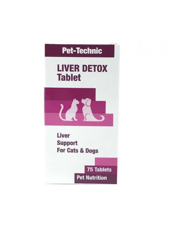 Pet-Technic Liver Detox Kedi Köpek Karaciğer Desteği 75 Tablet