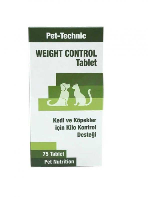 Pet-Technic Weight Control Kedi Köpek Kilo Kontrol Desteği 75 Tablet