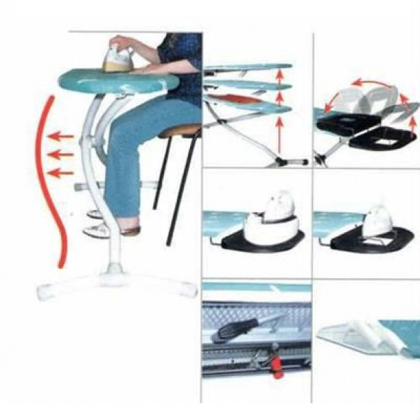 Gazzella Squad Standart 42x120 cm Ütü Masası Turkuaz 900 S - 2