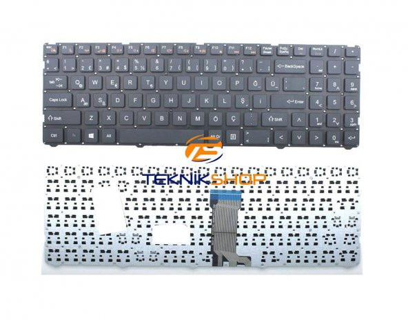 Casper Nirvana C650.8550-B150X-S-F Notebook Klavyesi (Siyah TR) - 2