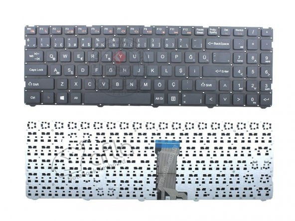 Casper Nirvana C650.8550-B150X-S-F Notebook Klavyesi (Siyah TR) - 3
