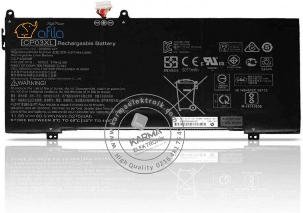 Hp Spectre X360 13-AE001NT 2PF73EA Notebook Bataryası - Pili - 6