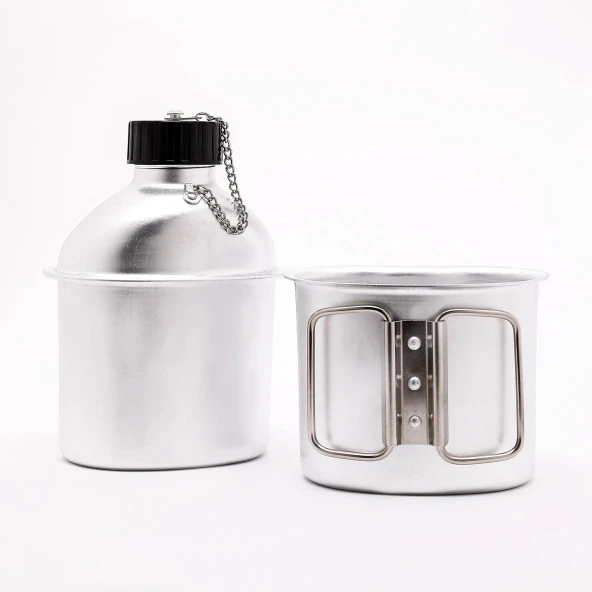 FreeCamp Goodman Alüminyum Kupalı Matara 1 Litre-KAMUFLAJ - 3