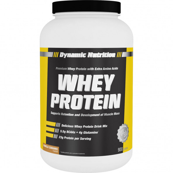 Dynamic Whey Protein Tozu 900 gr (Vanilya & Karamel Aromalı)