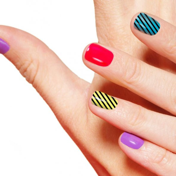3lü Tırnak Dövmesi Seti, Tırnak Sticker Seti, Nail Art, Tattoo - 4