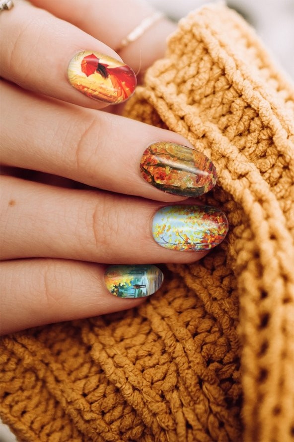 4lü Tırnak Dövmesi Seti, Tırnak Sticker Seti, Nail Art, Tattoo - 2