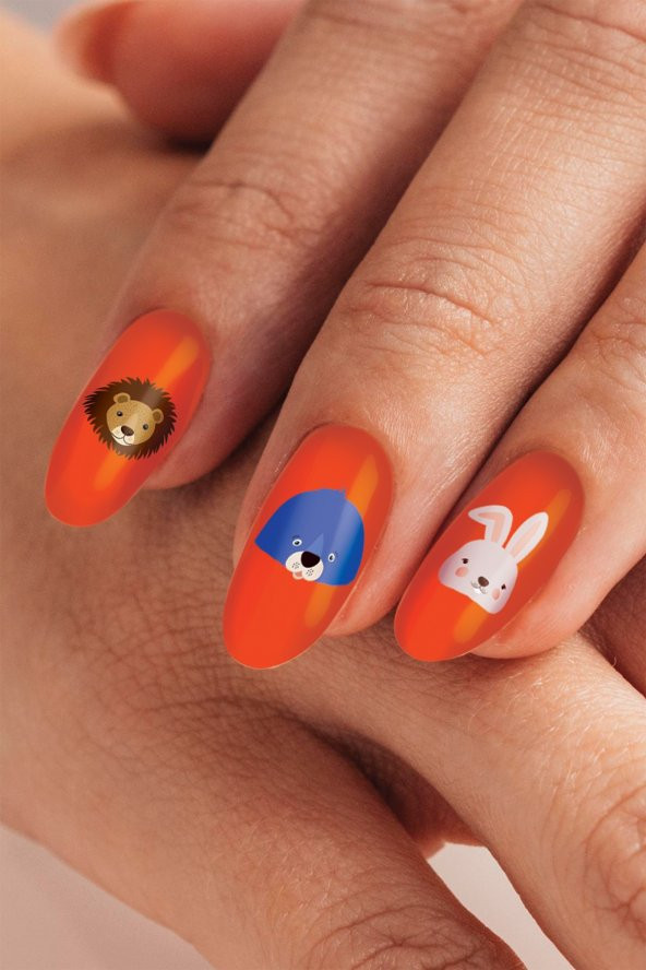 4lü Tırnak Dövmesi Seti, Tırnak Sticker Seti, Nail Art, Tattoo - 4