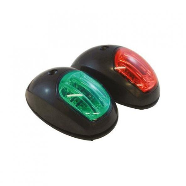 SEYİR FENERİ 12 V PLASTİK SİYAH TAKIM LED