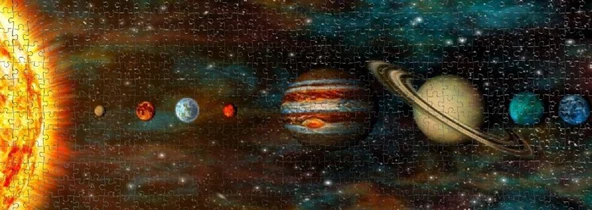 Nova Puzzle 1000 Parça Güneş Sistemi Panorama Puzzle - Resim 3