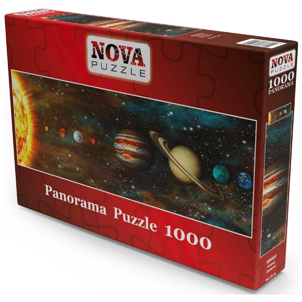Nova Puzzle 1000 Parça Güneş Sistemi Panorama Puzzle - Resim 2