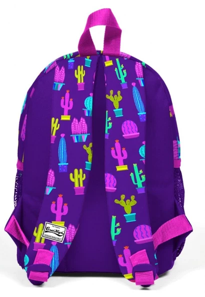 Coral High Kids Kaktüs Baskılı Yuva Kreş ve Günlük Sırt Çantası - Resim 2