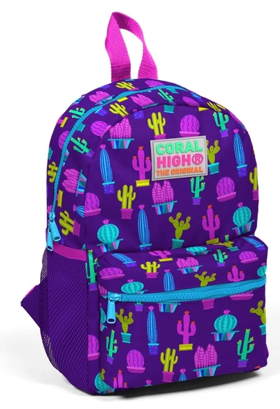 Coral High Kids Kaktüs Baskılı Yuva Kreş ve Günlük Sırt Çantası ürün görseli