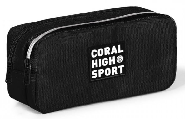 Coral High Sport İki Gözlü Siyah Kalem Çantası