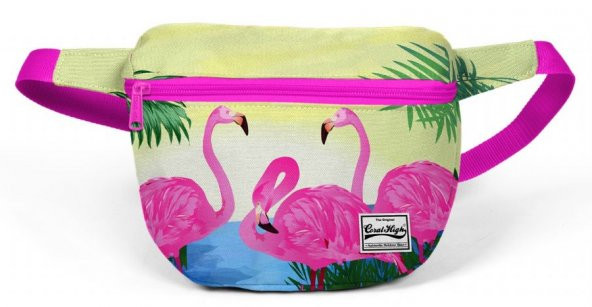 Coral High Pembe Flamingo Çocuk Günlük Bel Çantası - Kız Çocuk