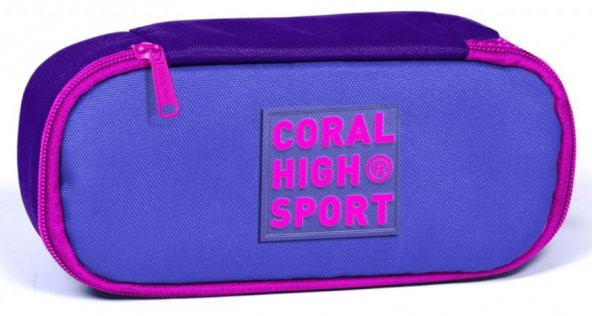 Coral High Sport Lavanta Mor İç Bölmeli Oval Kalem Çantası
