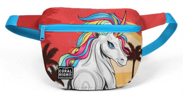 Coral High Büyük Unicorn Çocuk Günlük Bel Çantası - Kız ürün görseli