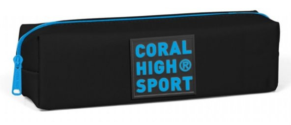 Coral High Sport Tek Bölmeli Siyah-Mavi Kalemlik