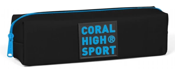 Coral High Sport Tek Bölmeli Siyah-Mavi Kalemlik