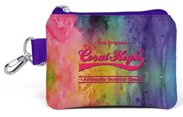 Coral High Renkli Bozuk Para Çantası ürün görseli