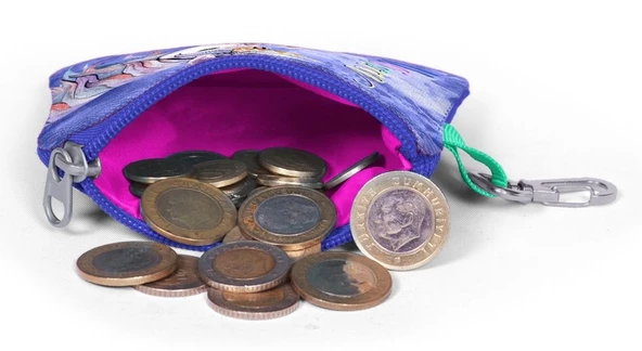 Coral High Lavanta Unicorn Kız Çocuk Bozuk Para Çantası - Resim 2